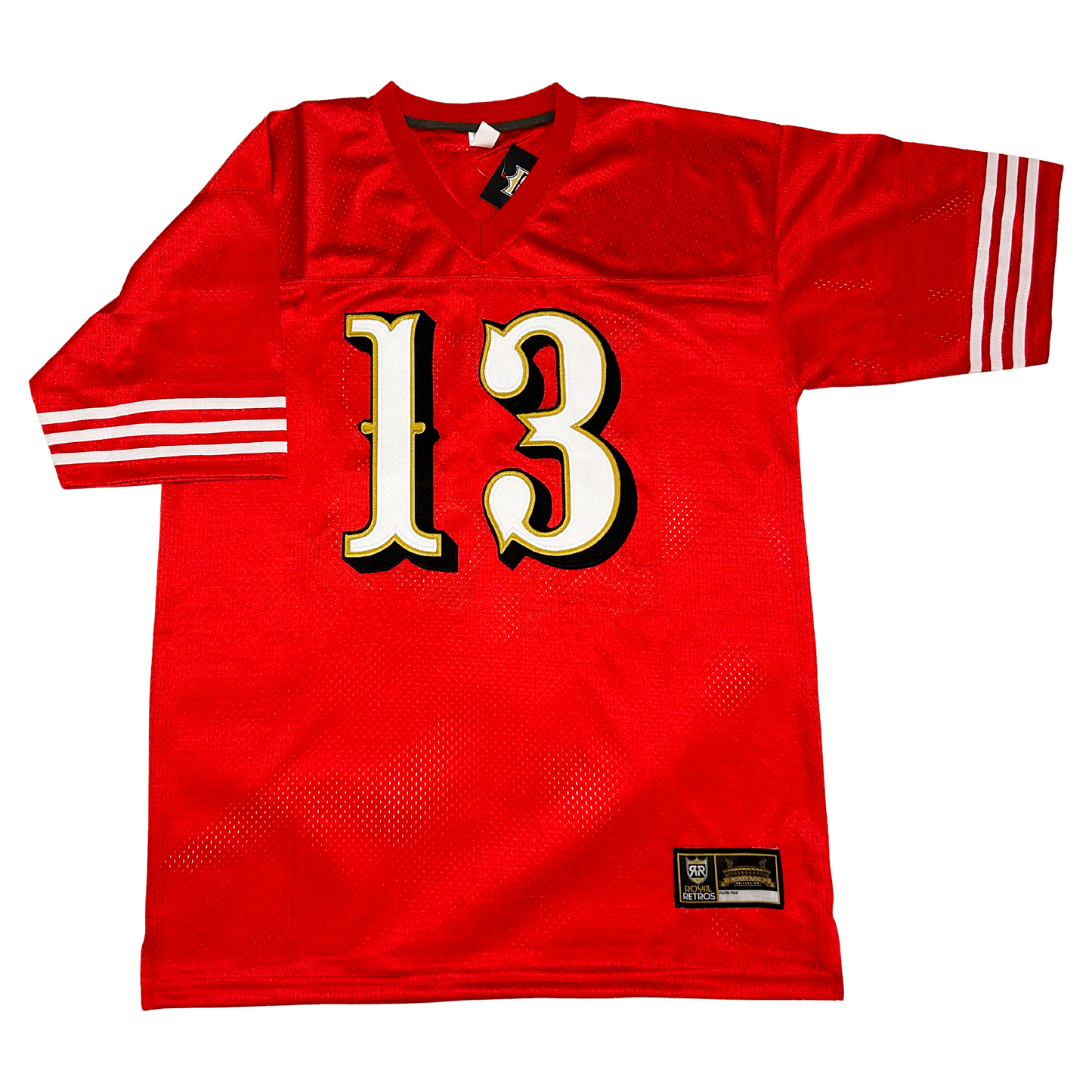 San Francisco 49ers brock purdy rivalries football jersey with saloon font numbers. throwback style faithful jersey