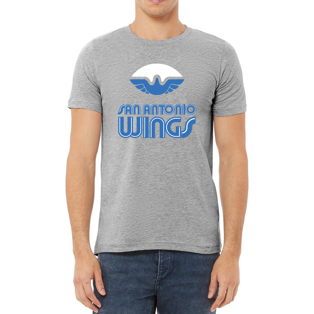 San Antonio Wings WFL T-shirt grey Royal Retros