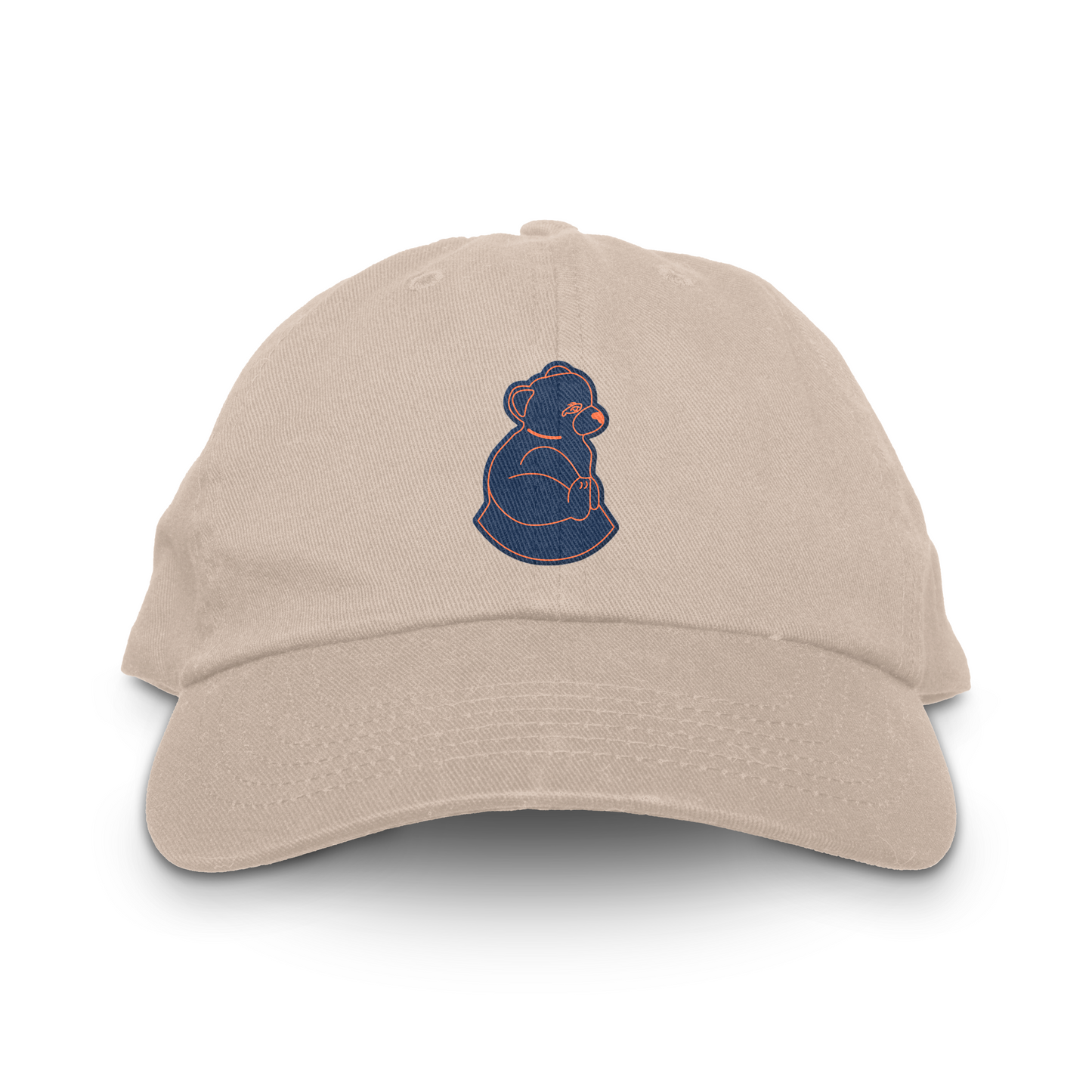 San Francisco Sea Lions Unstructured Hat cream with blue bear with orange trim Royal Retros