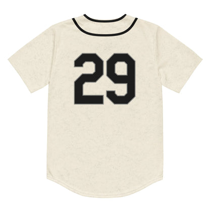 seattle_steelheads_replica_jersey_back. Double pinstripes around neck. #29 large on back. Navy. Royal Retros. 