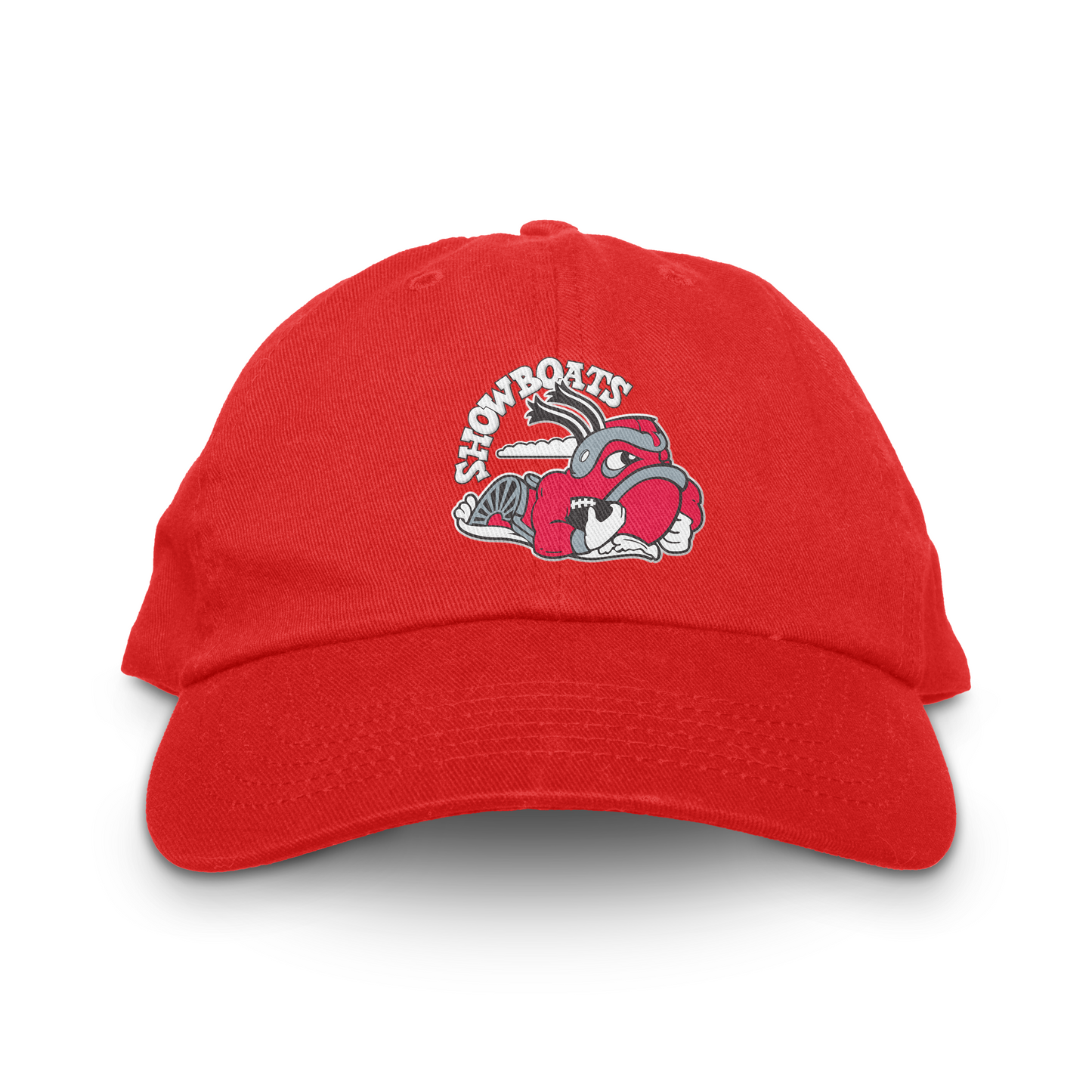 Memphis Showboats Unstructured Throwback Hat - Adjustable / Red - Hats