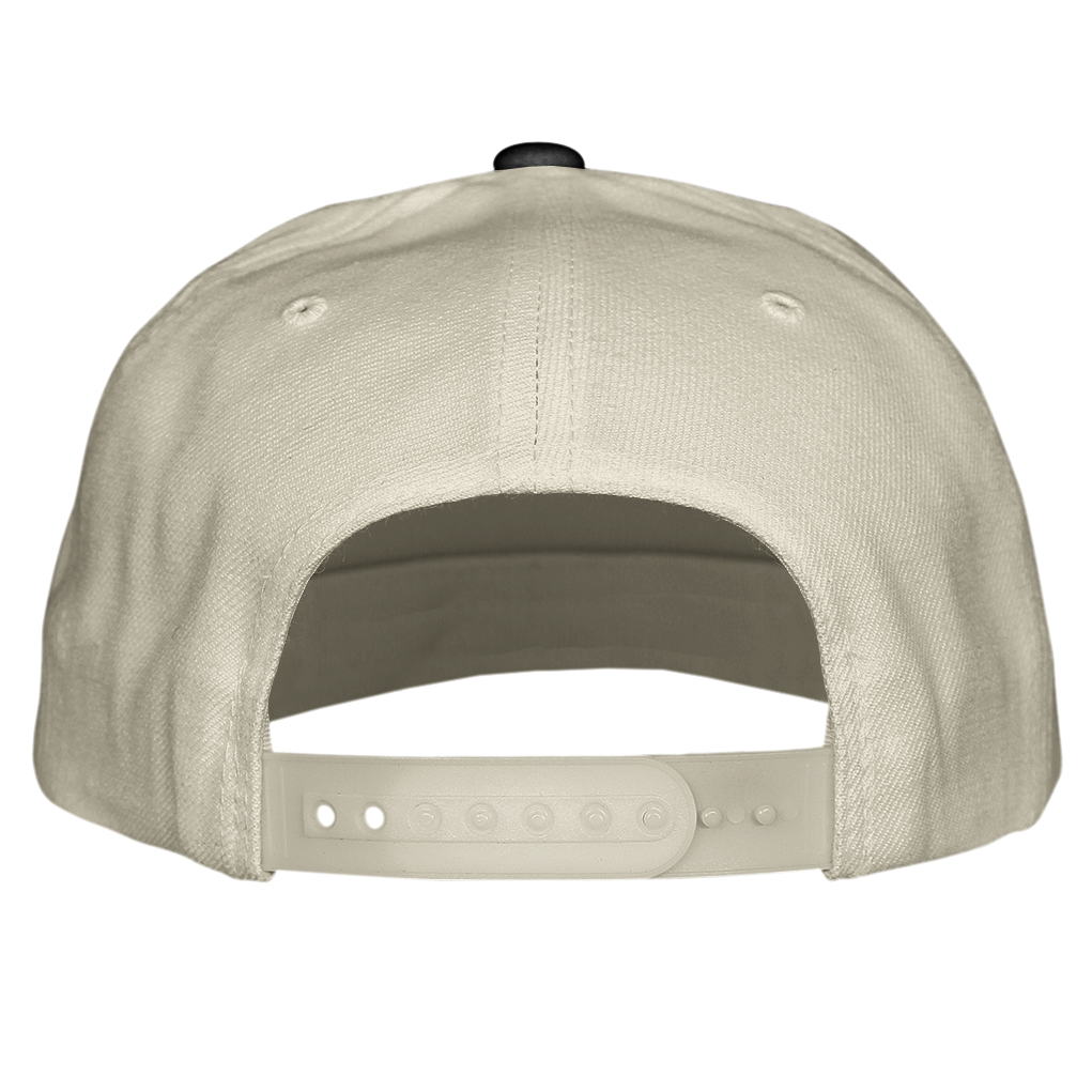 Football Canada snapback hats white back view. Royal Retros