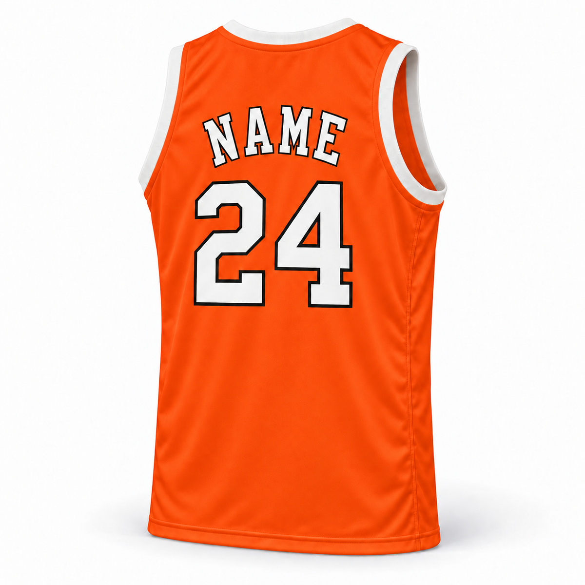 Spirits of St Louis orange jersey back, NAME and number 24