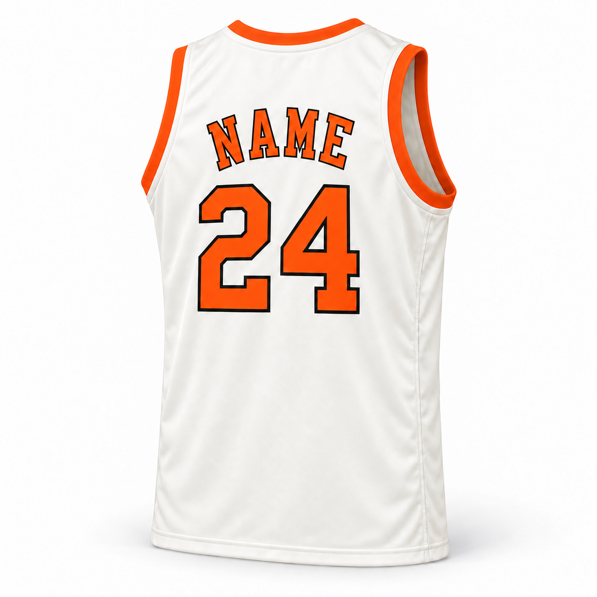 Spirits of St Louis white jersey back, NAME and number 24