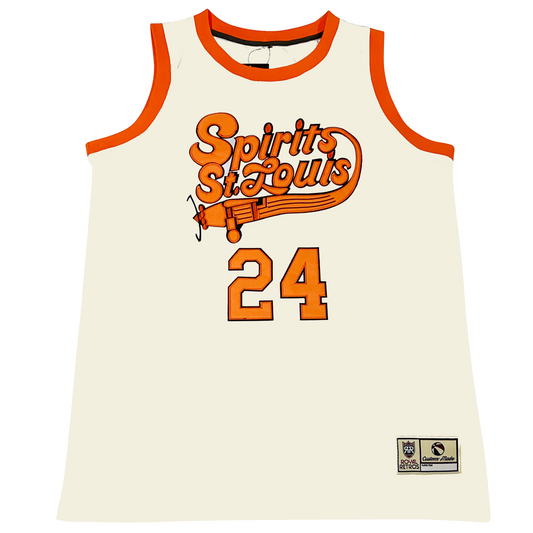 Spirits of St Louis Cream Collection Jersey #24 Royal Retros