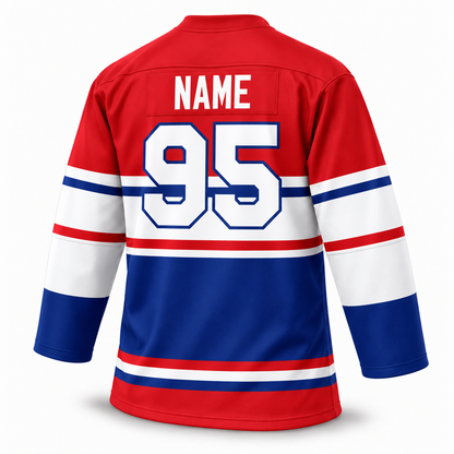 St. Louis Flyers red hockey jersey back, NAME and number 95