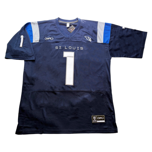 St Louis Battlehawks Kaw is Law UFL Jersey - Small / Navy - Jerseys