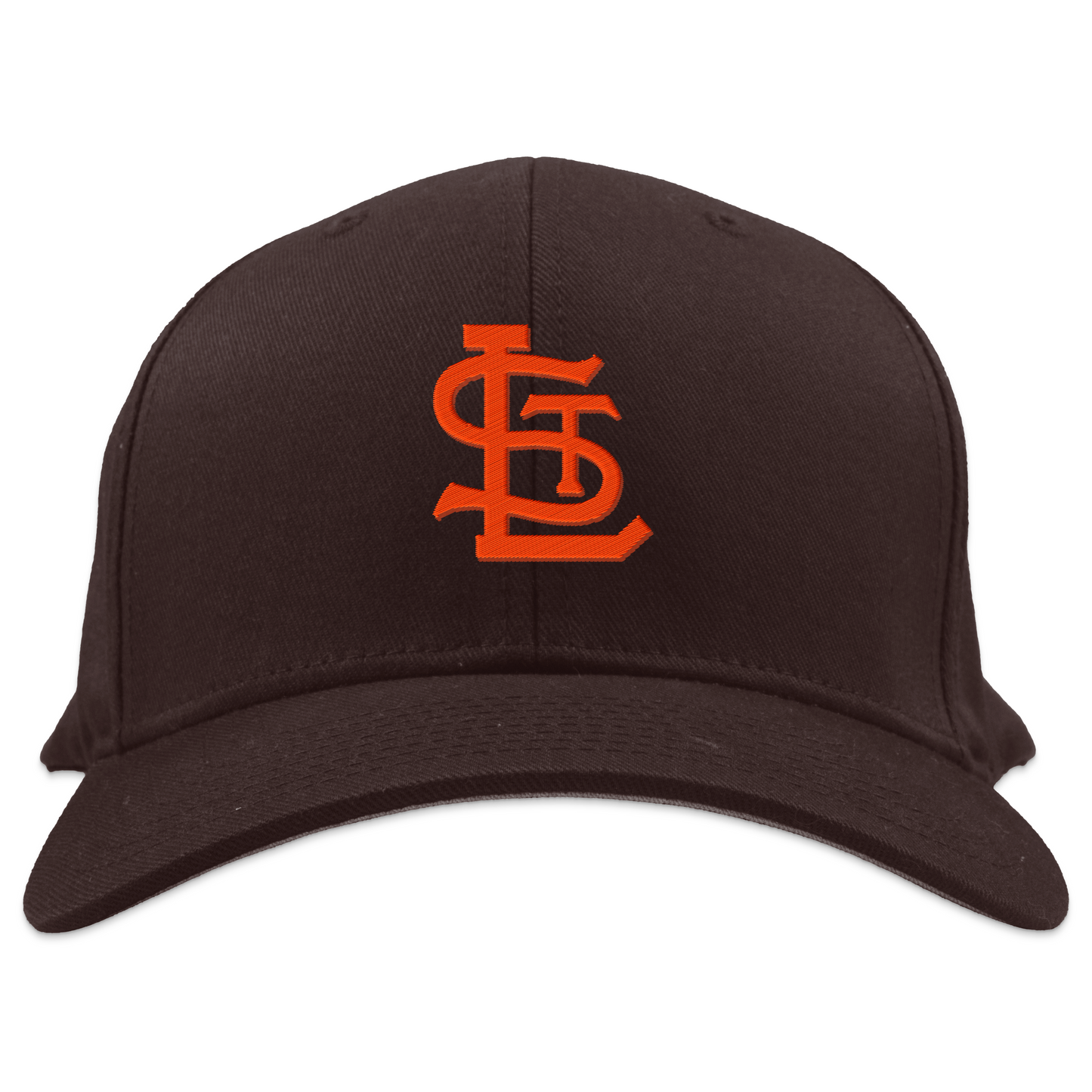 St. Louis Browns cap. Brown. Interlocking orange STL. Royal Retros
