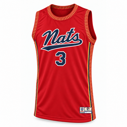 Syracuse Nats red jersey front, number 3.
