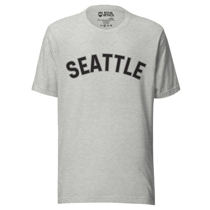 Seattle Steelheads wordmark t-shirt in athletic heather gray with the Steelheads script wordmark printed across the chest
