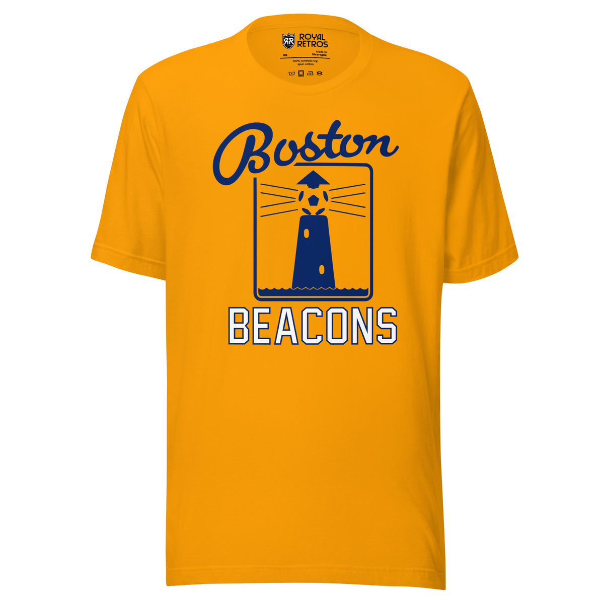Boston Beacons T-Shirt Gold Royal Retros