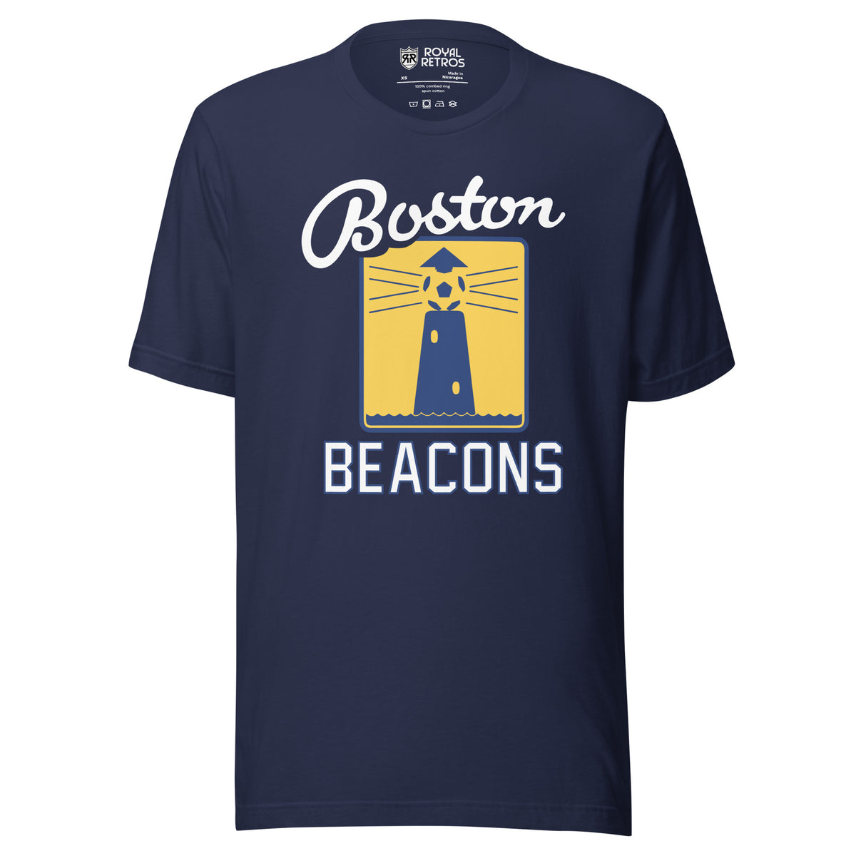 Boston Beacons T-Shirt Navy Royal Retros