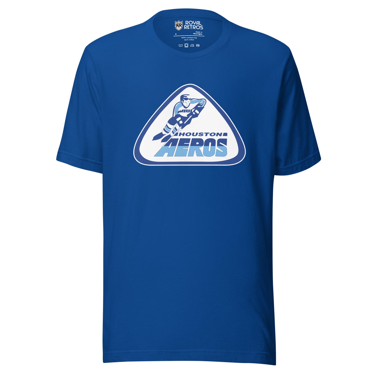Houston Aeros T-Shirt WHA royal blue Royal Retros