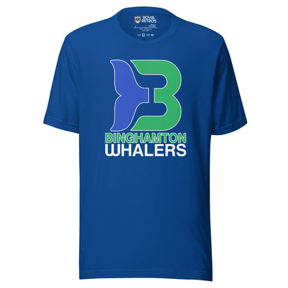 Binghamton Whalers T-Shirt True Royal Royal Retros