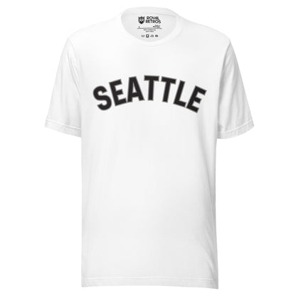 Seattle Steelheads wordmark t-shirt in white with the Steelheads script wordmark printed across the chest
