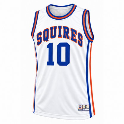 1975-76 Virginia Squires white jersey front, number 10
