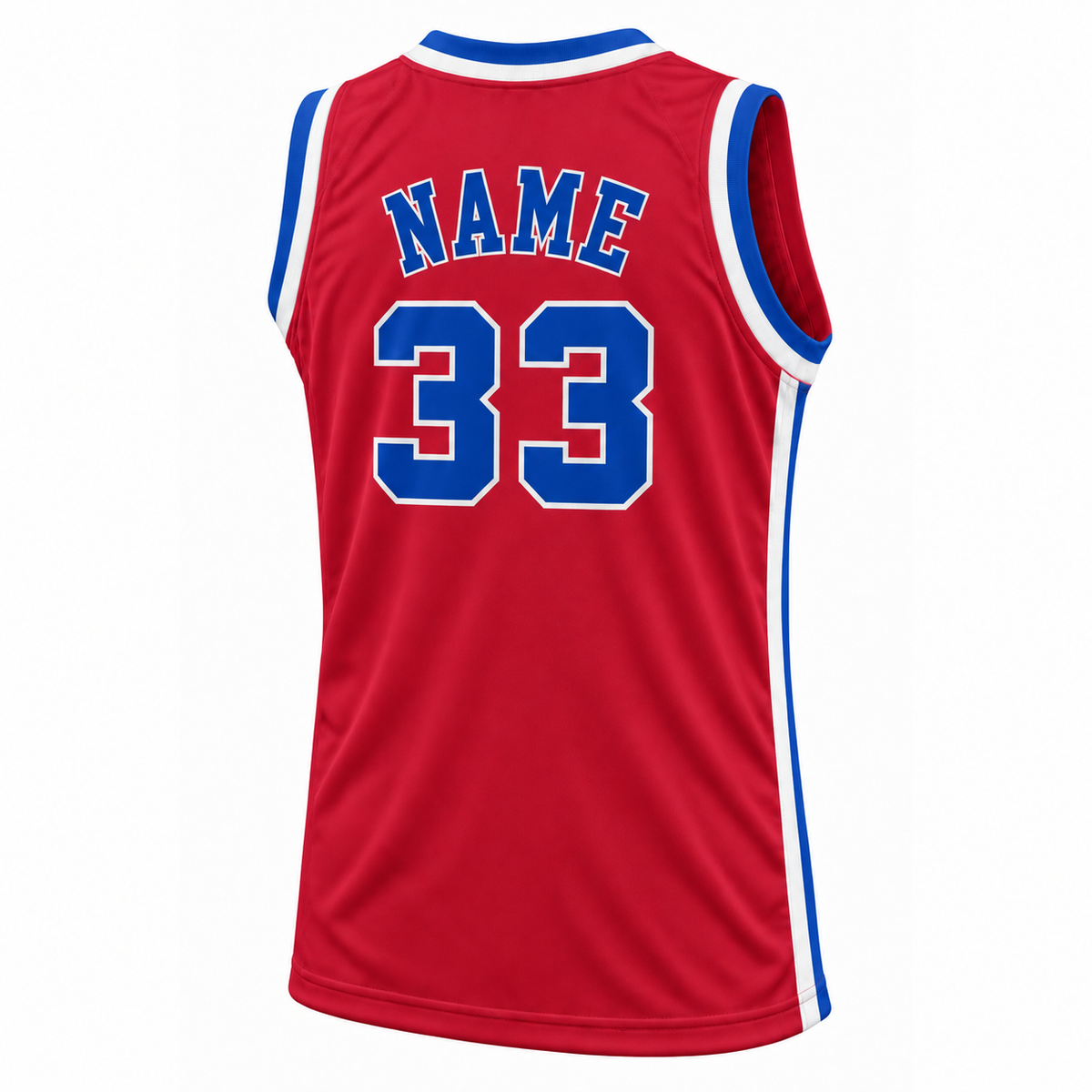 Virginia Squires red back mockup — #33