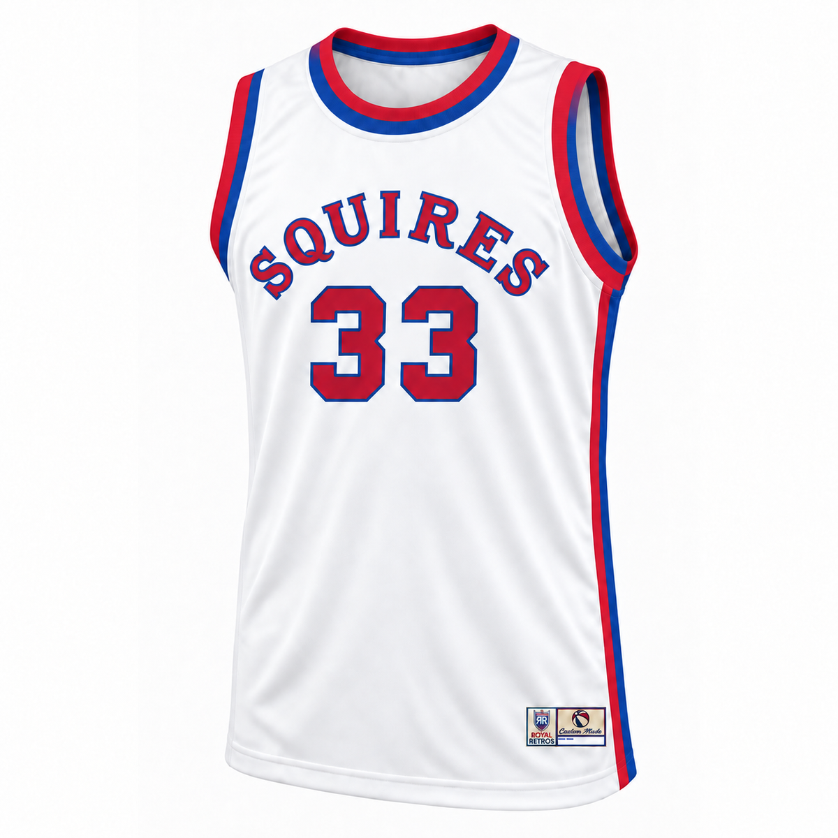 Virginia Squires white front mockup — #33