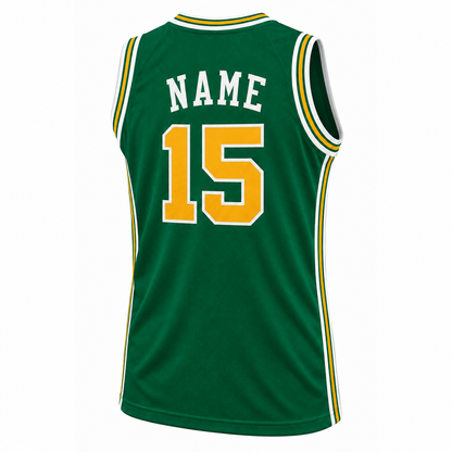 Washington Caps green jersey back, NAME and number 15