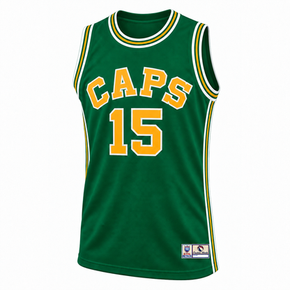 Washington Caps green jersey front, number 15