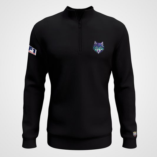 Washington Wolfpack Quarter-Zip Pullover - Black / S - Sweatshirts