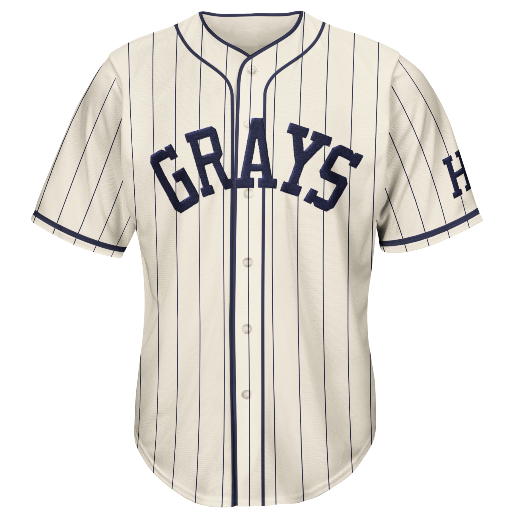 Washington Homestead Grays NLB Jersey - Cream (1940) - 3XL - Royal Retros