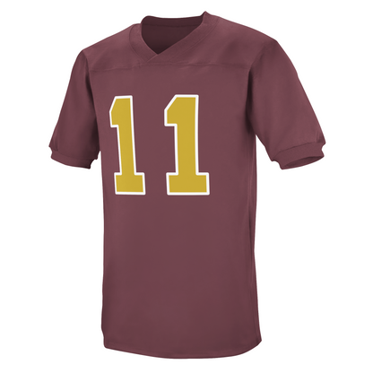 1944 Washington Redskins maroon football jersey. #11 in gold with white trim large on chest. Royal Retros