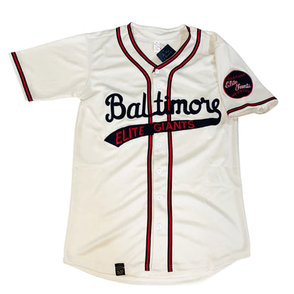 1949 Baltimore Elite Giants cream Negro Leagues jersey with Baltimore script — Royal Retros