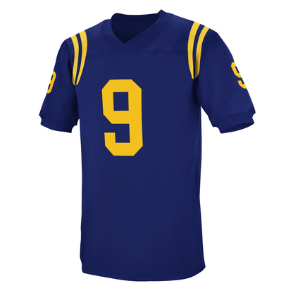 1965 Norfolk Neptunes Jersey blue with gold trim and #9 Royal Retros
