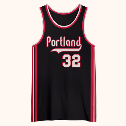 Portland Basketball Jersey - Small / Black - Jerseys