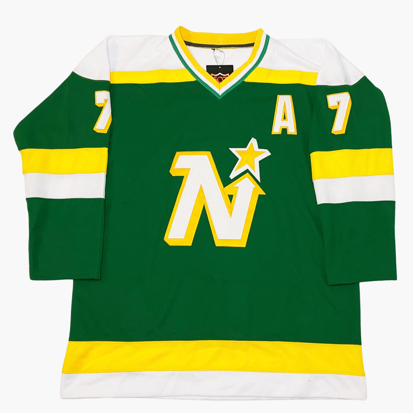 Vintage Minnesota North Stars Game Jersey White CCM Maska NHL Men's  Large READ