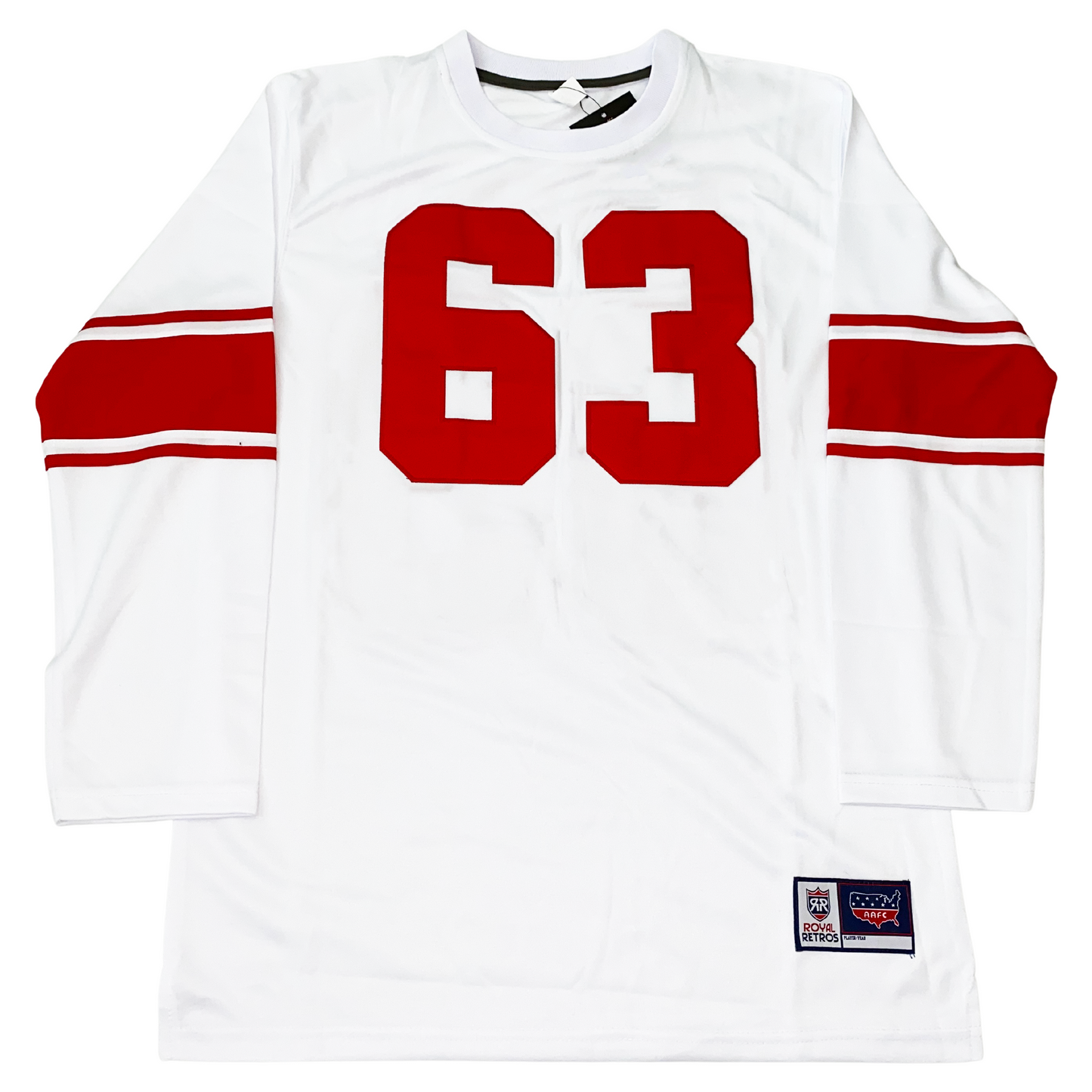  San Francisco AAFC 49ers Jersey white  #63 Royal Retros