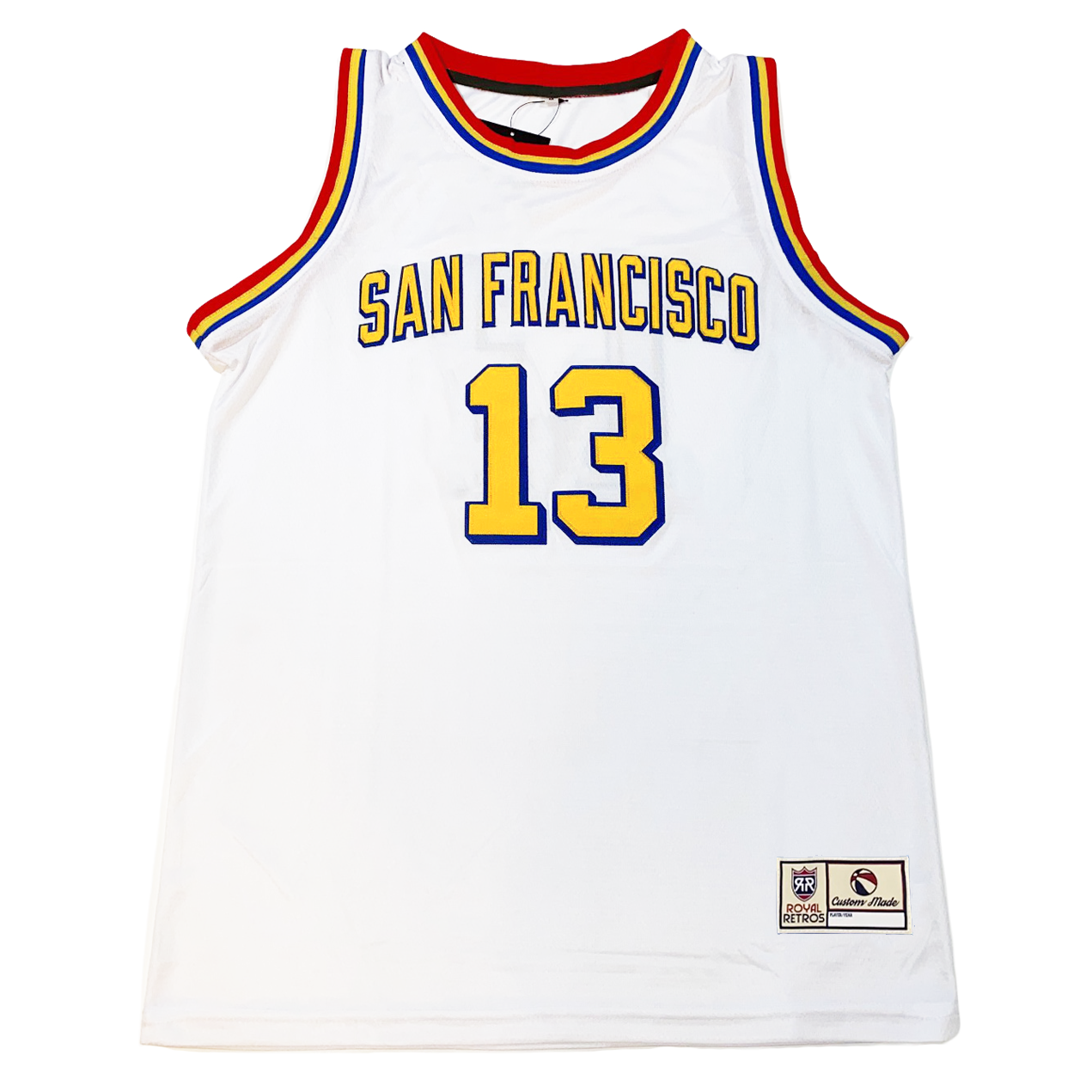 San Francisco Basketball Jersey - Yellow - 3XL - Royal Retros