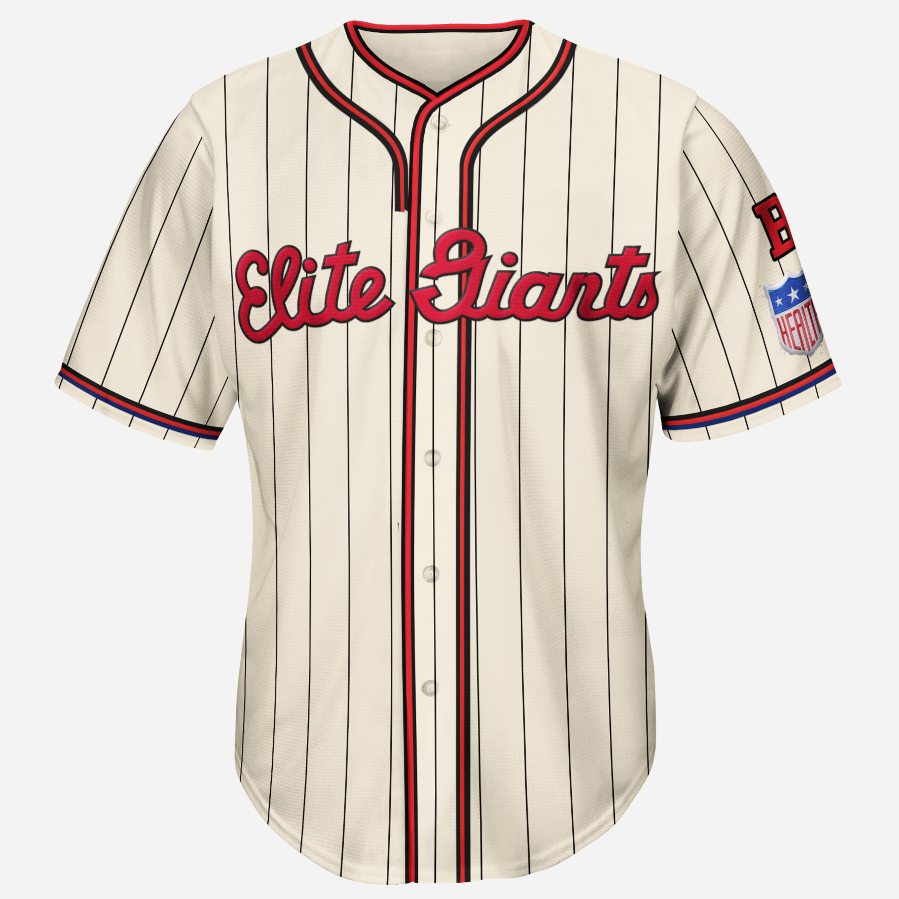 Baltimore Elite Giants NLB Jersey - Gray (1949) - 3XL - Royal Retros