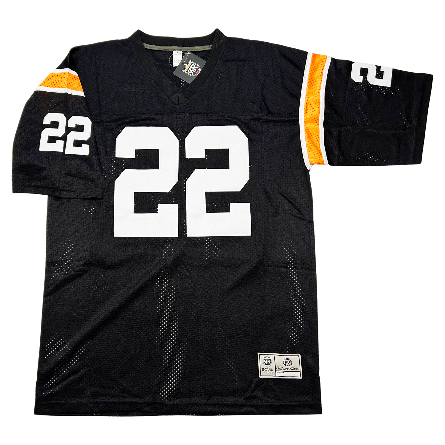 1990 bc lions doug flutie jersey black with white #22 Royal Retros