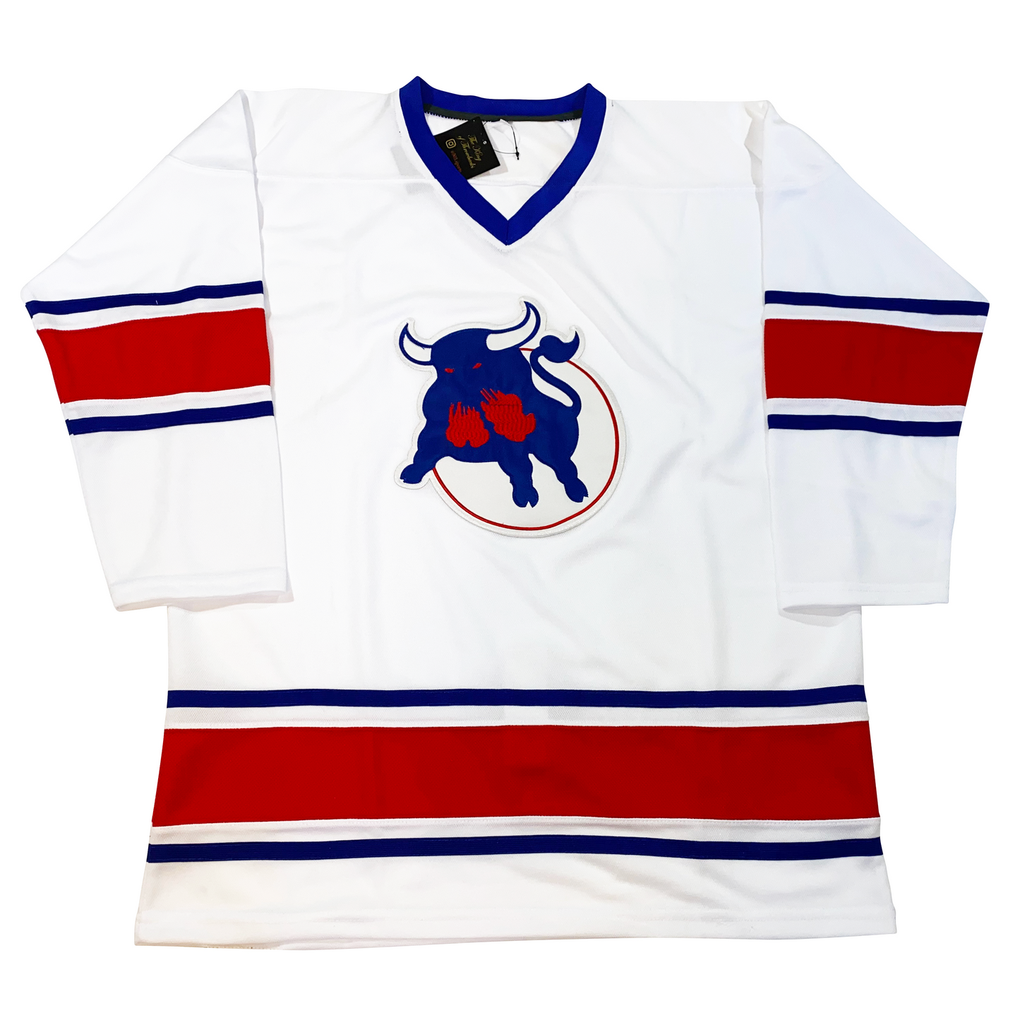 Birmingham Bulls Jersey white Royal Retros