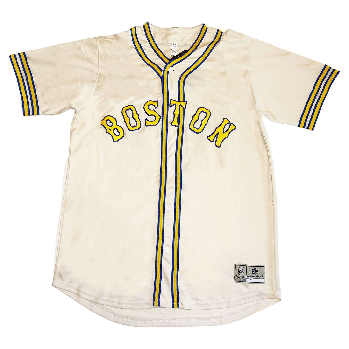 Boston Bees Jersey - Cream (1939) - Small - Royal Retros