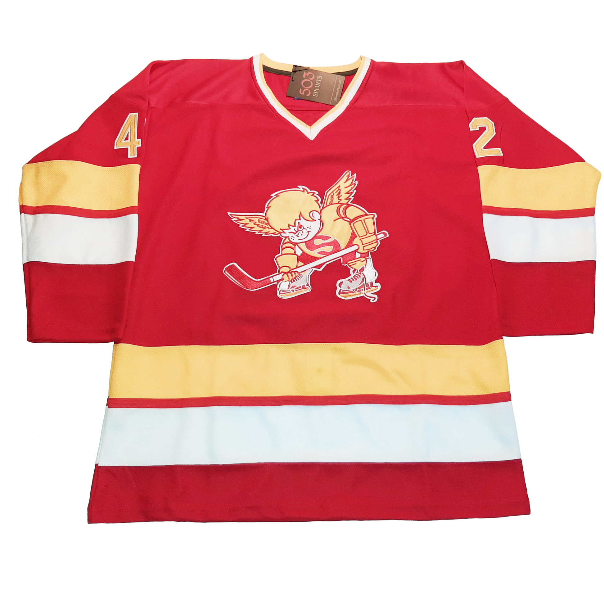 Clearance Minnesota Fighting Saints Jersey Red (Blank) Red / M