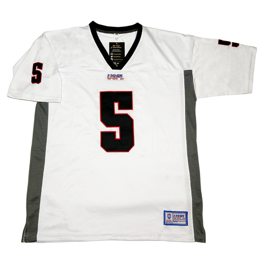 Houston Gamblers USFL Remix Jersey #5 white Royal Retros