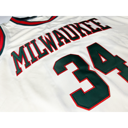 Milwaukee Cream Collection Basketball Jersey