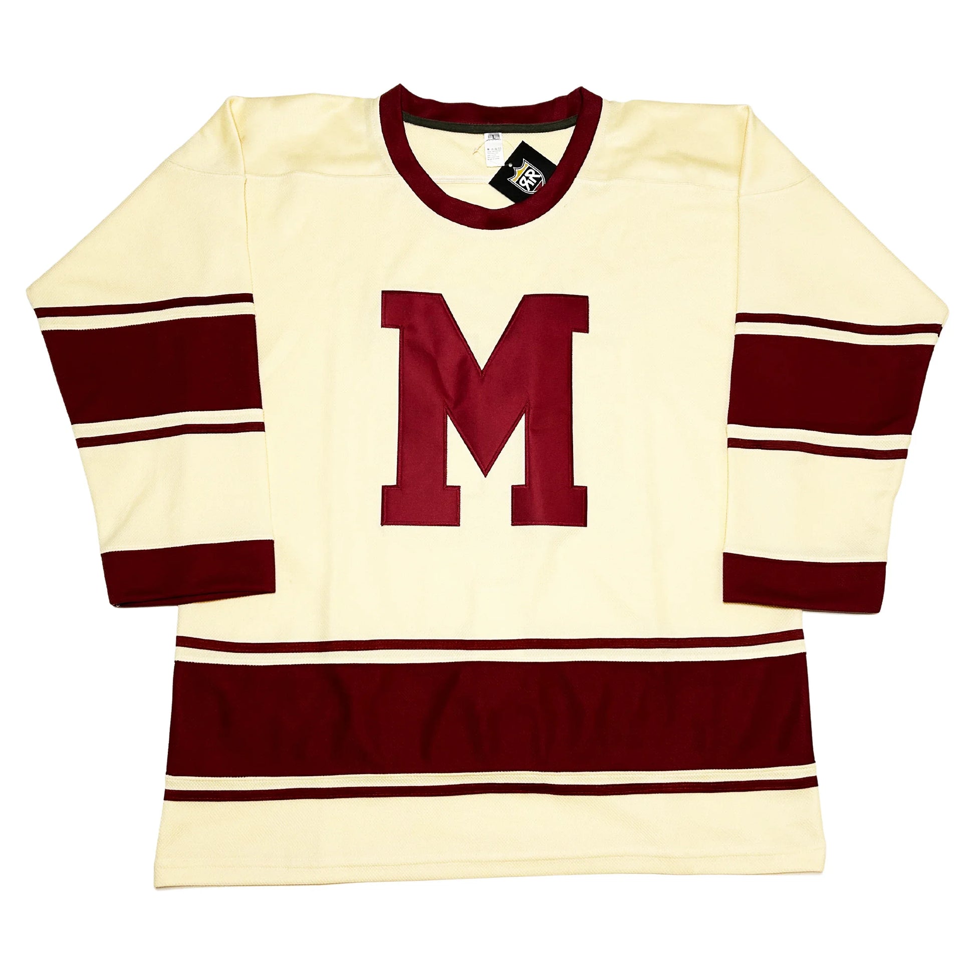 Montreal Maroons Vintage Cream Jersey Remix Royal Retros