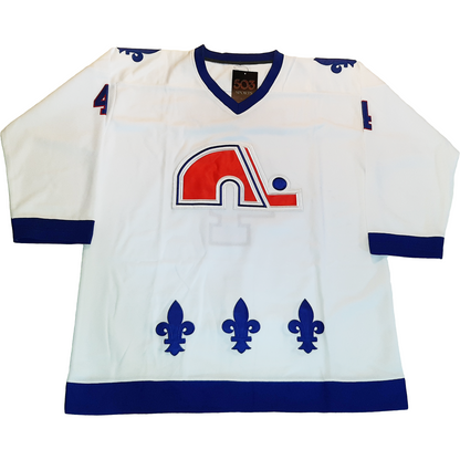 PETER FORSBERG Signed Retro Blue Quebec Nordiques CCM Jersey - NHL