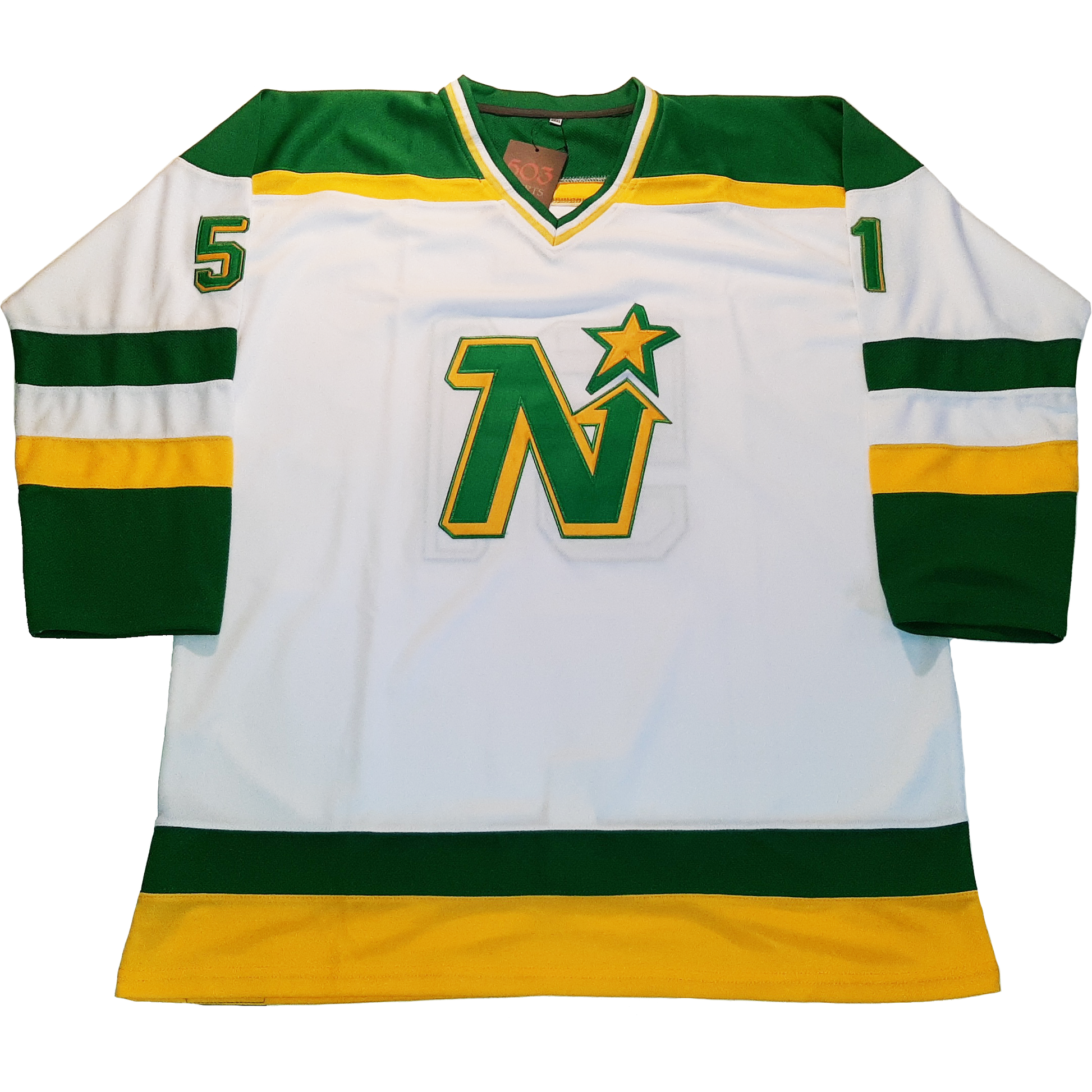 H550B-MIN864B Minnesota North Stars Blank Hockey Jerseys –