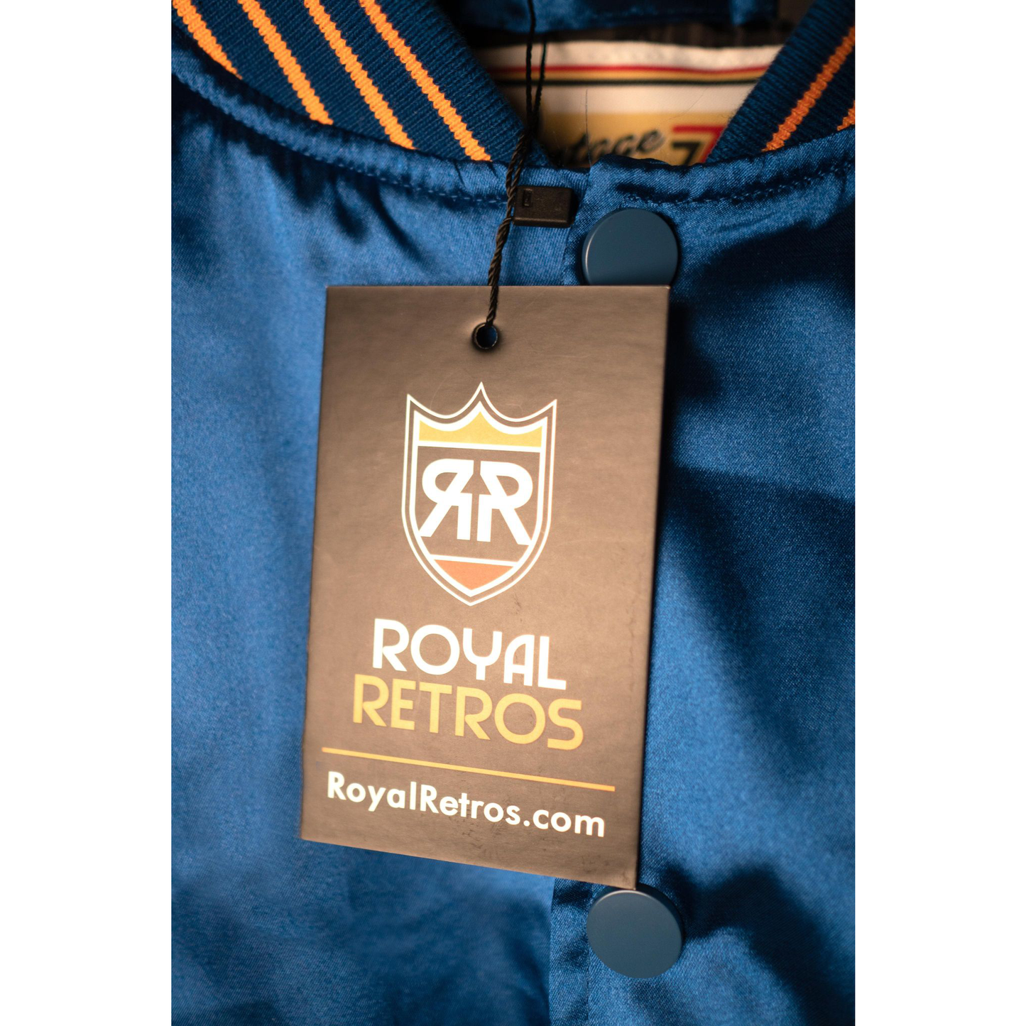 Seattle Pilots Jacket Royal Retros tag