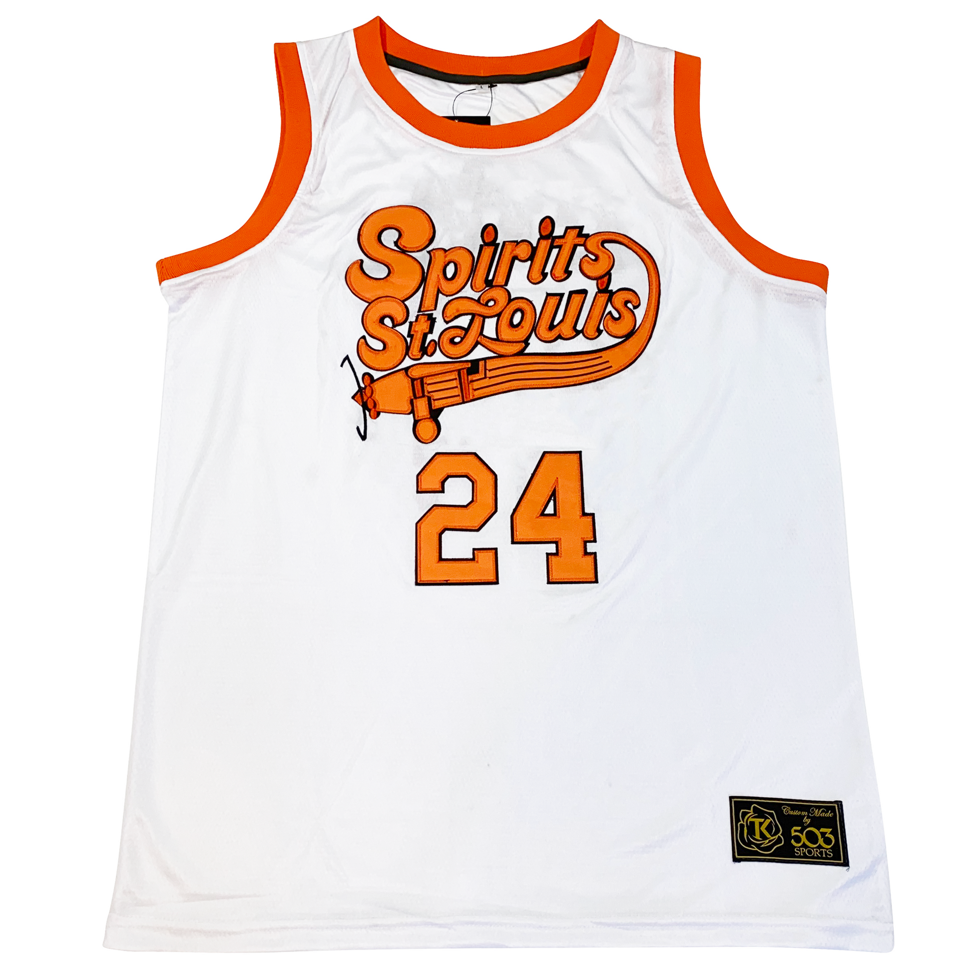 503 Sports Spirits of St Louis T-Shirt - Orange - Cotton - Small (S) - Royal Retros