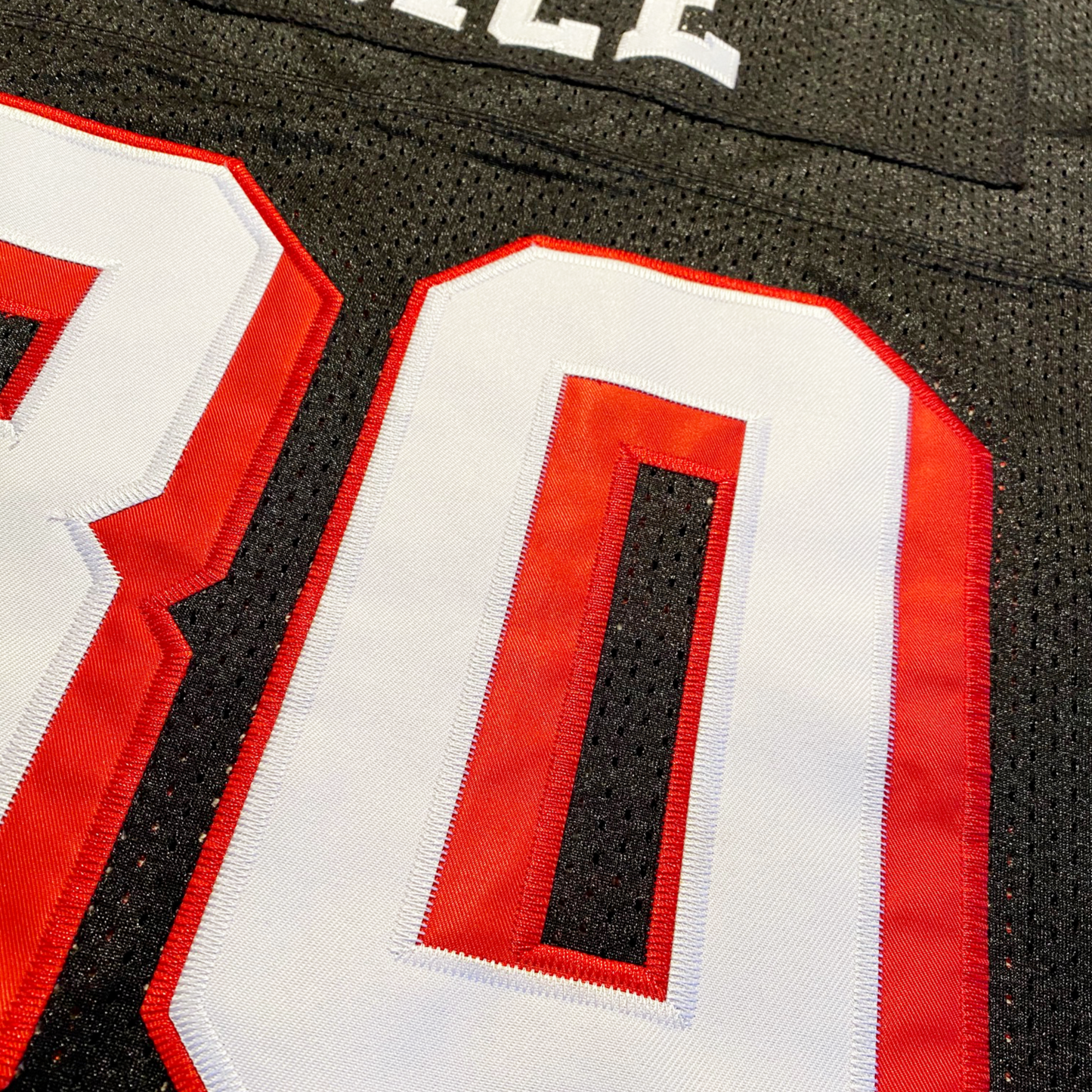 Faithful Jersey 1994 San Francisco Football black #80 close-upRoyal Retros