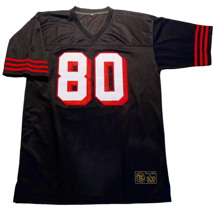 1994 49ers black jersey jerry rice