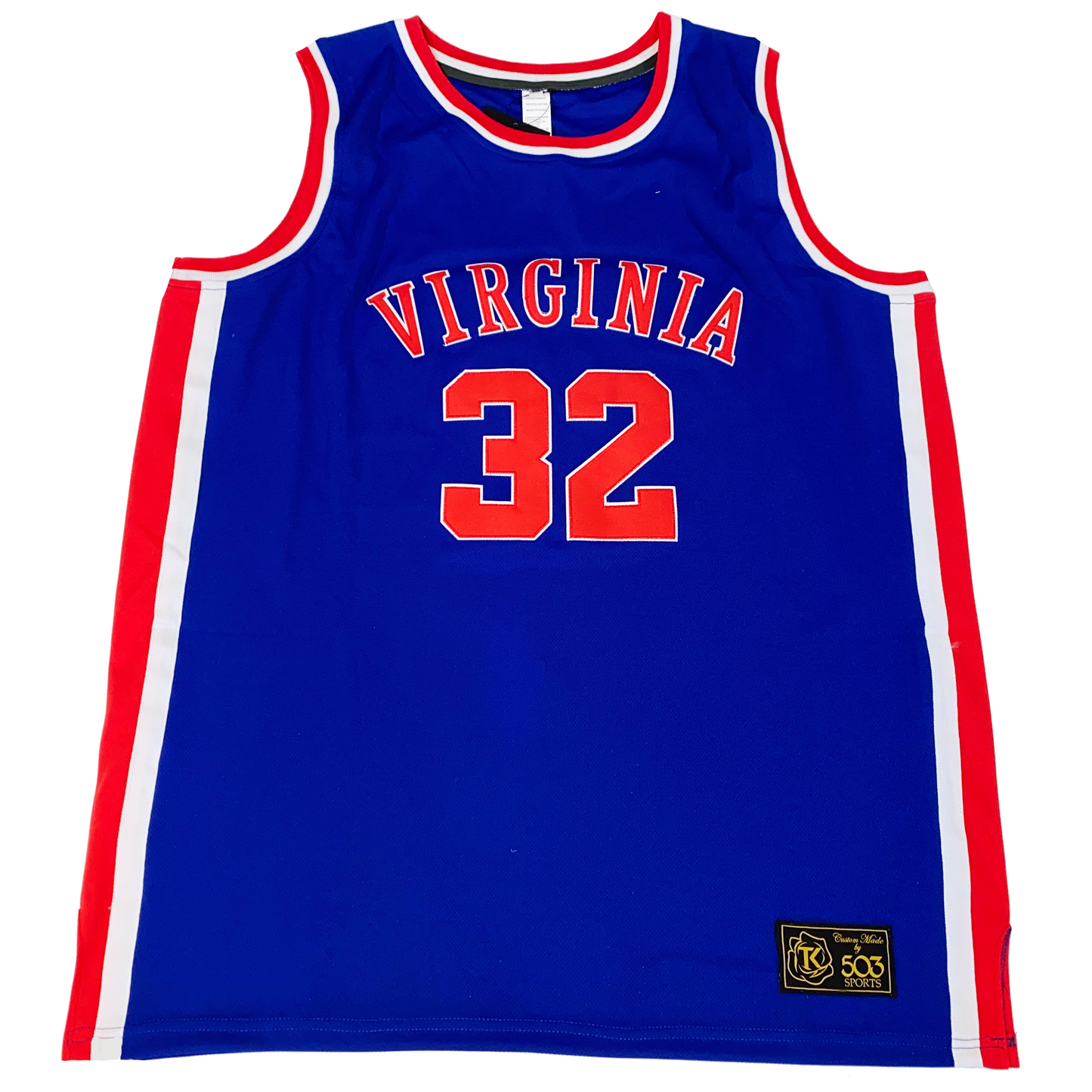 Blue Virginia Squires jersey showcasing team spirit and style for fans and collectors