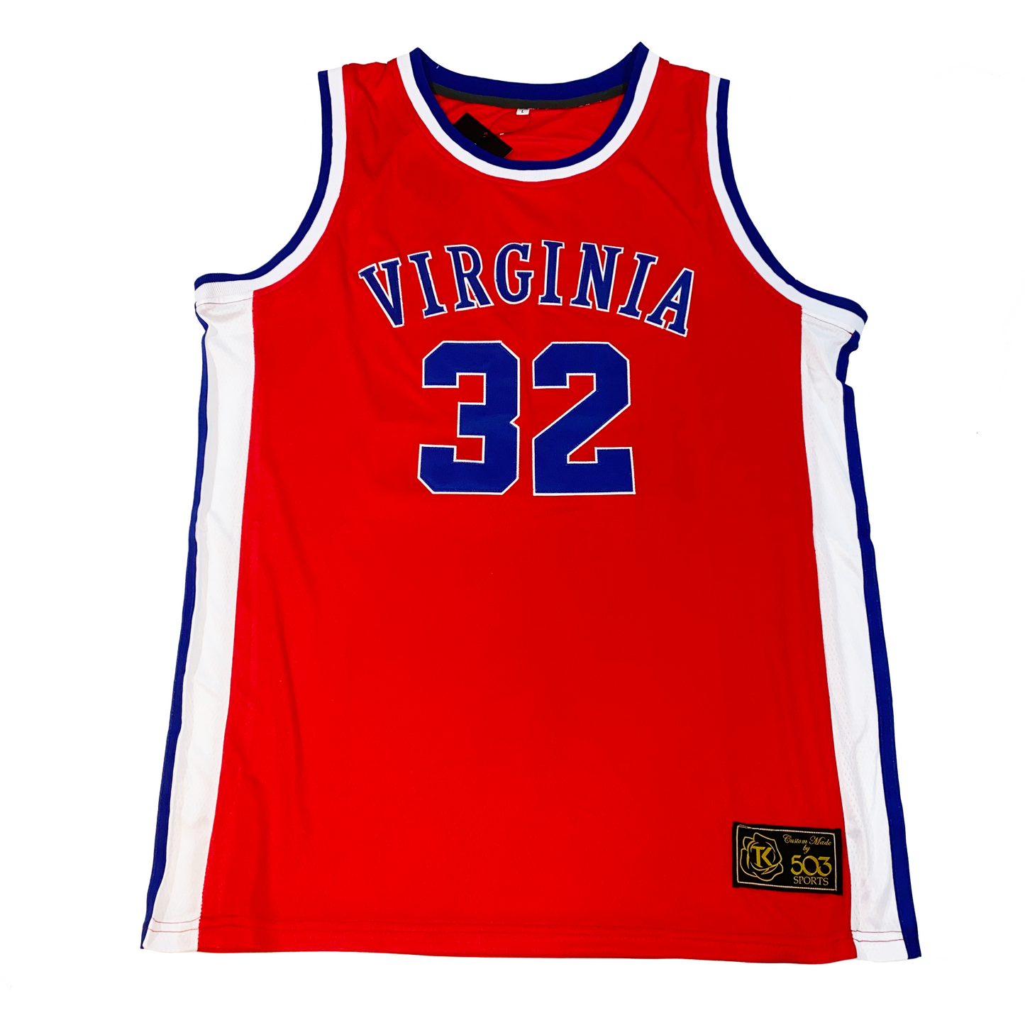 Red Virginia Squires jersey featuring bold team colors and design for fans and collectors