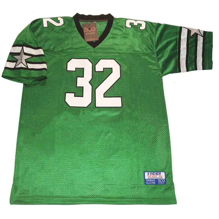 Washington Federals USFL Jersey green with white numerals Royal Retros